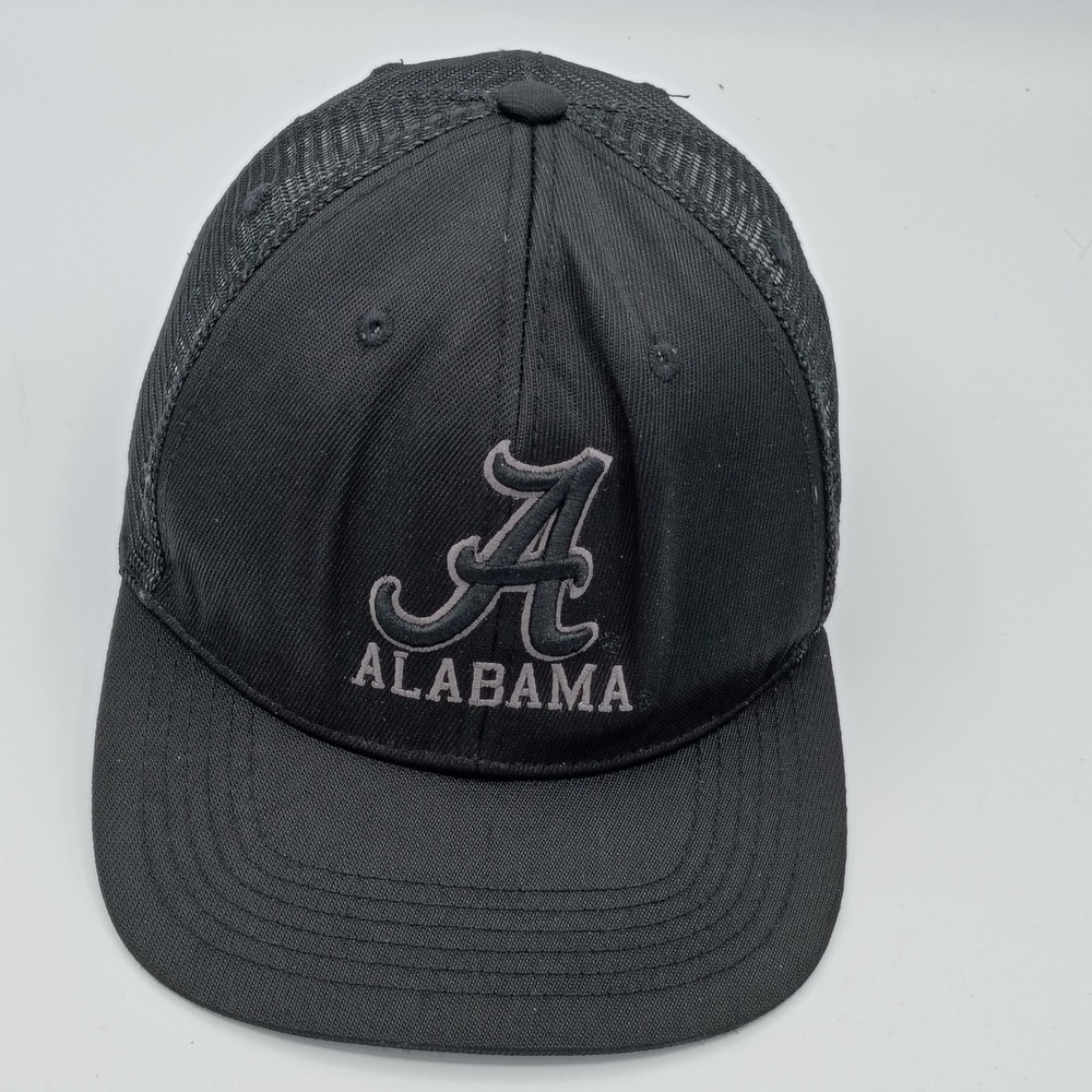 Russell Athletic Unisex Alabama Crimson Tide Black OSFM Mesh Trucker Hat